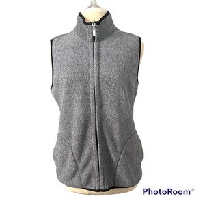 Karen Scott Women’s Vest Gray/Black Size Small Excellent Condition